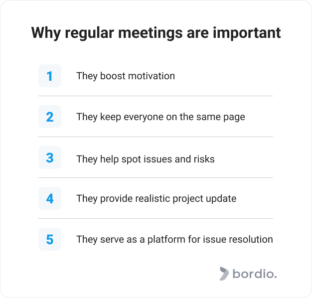 Why regular meetings are important 