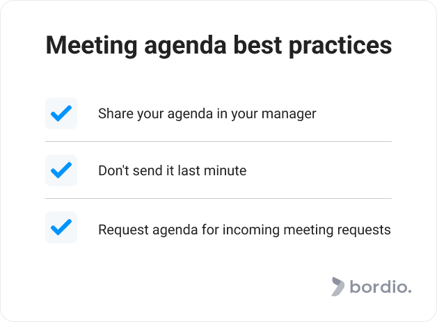 Meeting agenda best practices