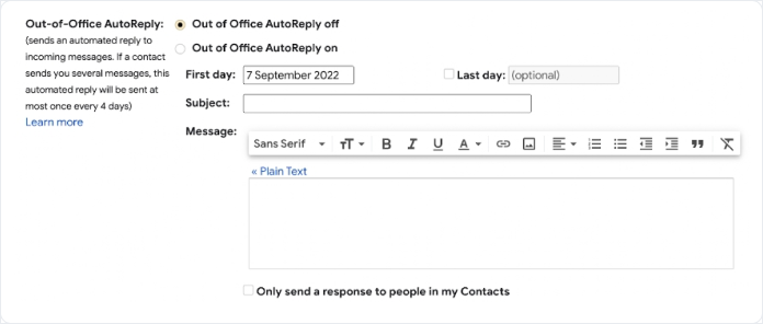 Gmail Tips And Tricks - Auto Reply
