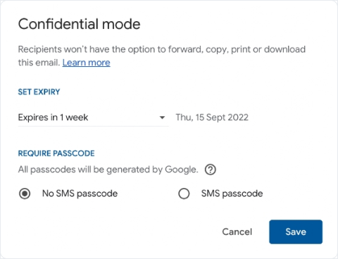 Gmail Tips And Tricks - Confidential Mode