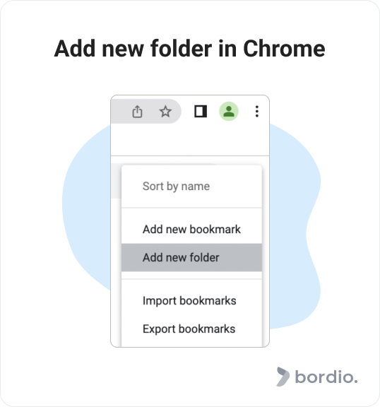 Add new folder in Chrome
