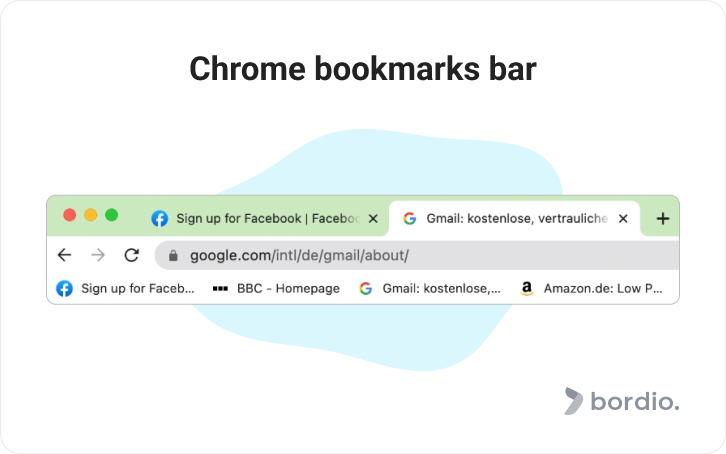 Chrome bookmarks bar