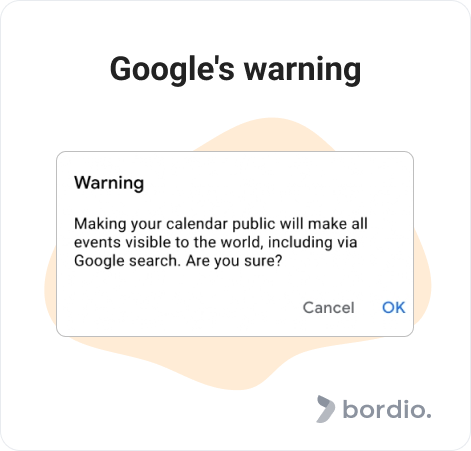 Google's warning