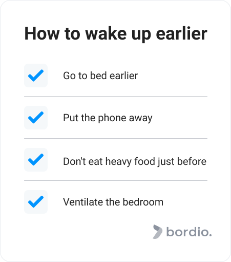 How to wake up earlier