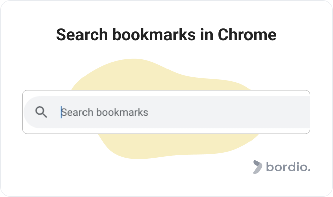 Search bookmarks in Chrome