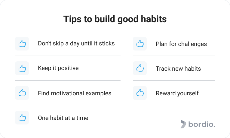 Tips to build good habits