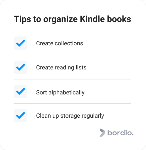 Tips to organize Kindle books