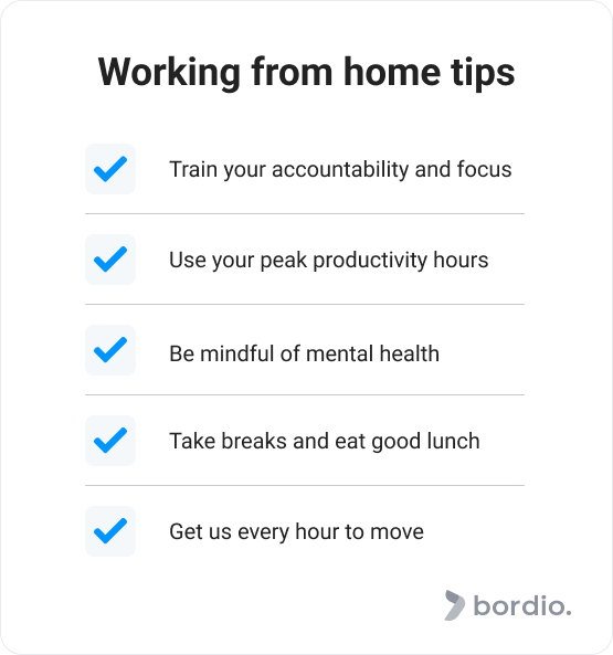 Working from home tips