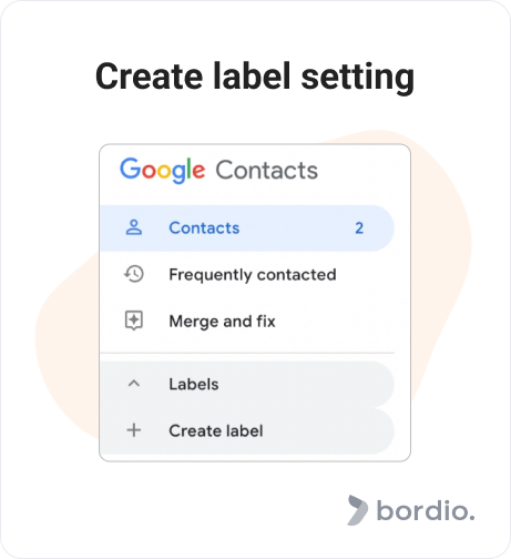 Create label setting