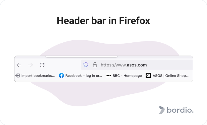 Header bar in Firefox
