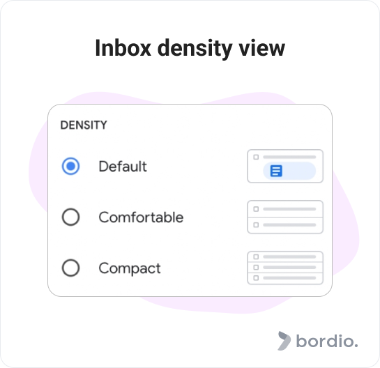 Inbox density view