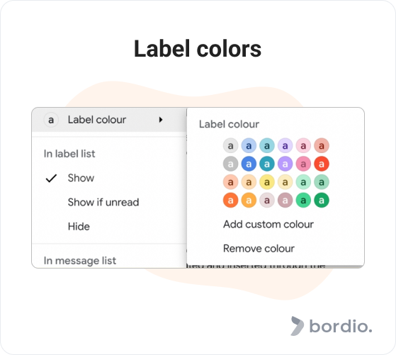 Label colors