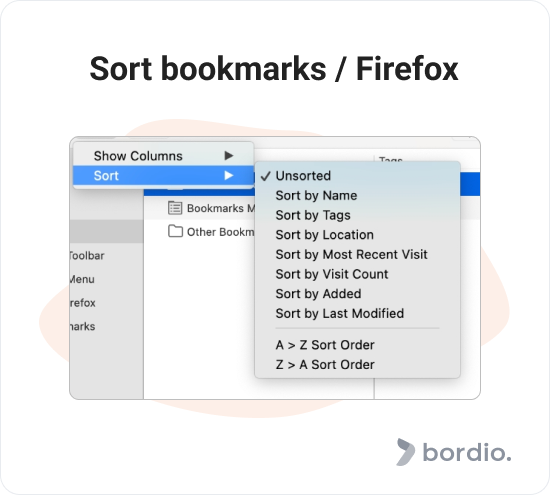 Sort bookmarks / Firefox