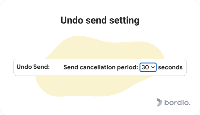 Undo send setting