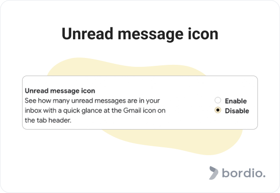 Unread message icon