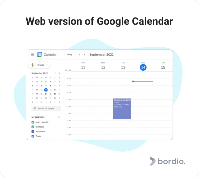 Web version of Google Calendar