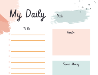 Printable Daily Planner Template - Bordio