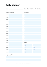 Printable Daily Planner Template | Free Templates in PDF - Bordio