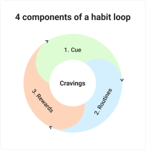 4 Components of a habit loop