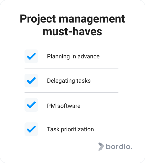 Project management must-haves