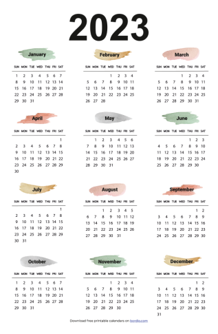 2023 Calendars - Download Printable Planner PDF