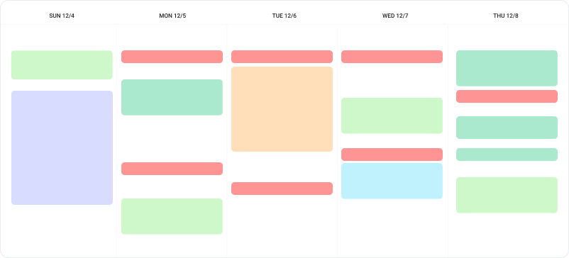 Schedule with room to breathe