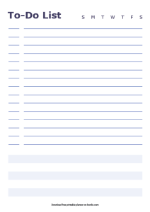 10 Printable To-Do List Templates - Download For Free in PDF