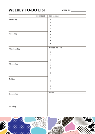 Weekly Printable To Do List Template