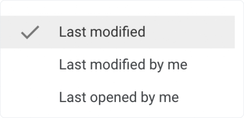 Google Drive - Sorting by Modefied