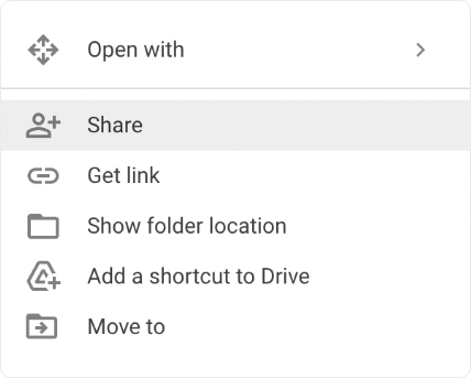Google Drive - Share