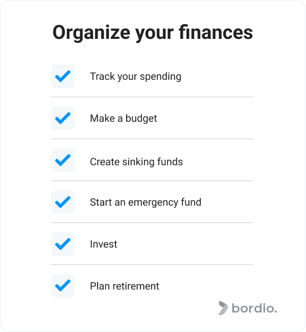 Organize your finances
