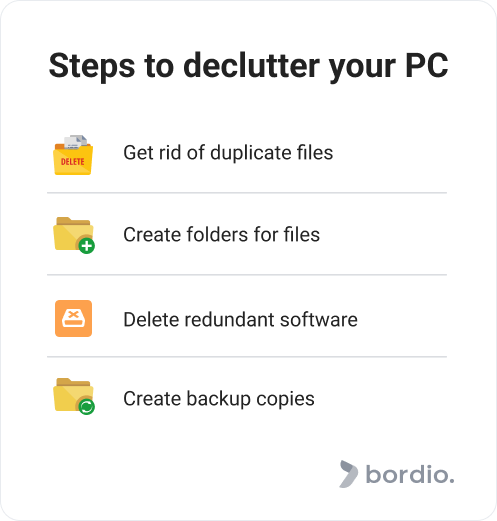 Steps to declutter your PC