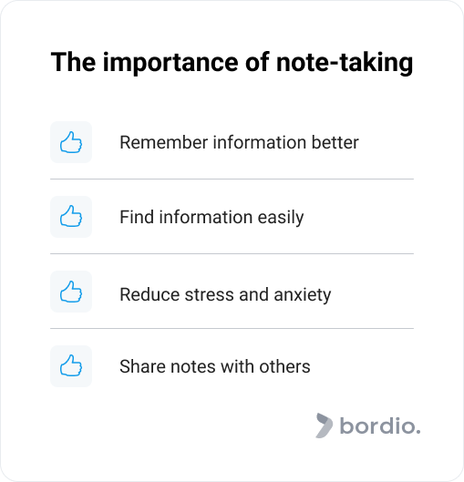 Importance of note-taking