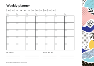 12 Printable Weekly Planner Templates - Free Download in PDF