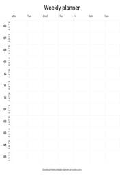 12 Printable Weekly Planner Templates - Free Download in PDF