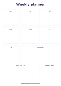 12 Printable Weekly Planner Templates - Free Download in PDF