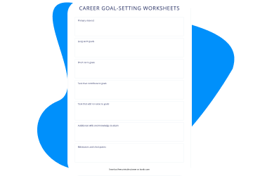 Printable goal setting templates