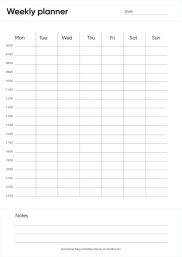 12 Printable Weekly Planner Templates - Free Download in PDF