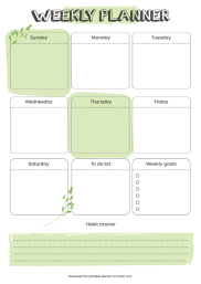12 Printable Weekly Planner Templates - Free Download in PDF