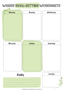 12 Printable Goal-Setting Templates and Worksheets in PDF