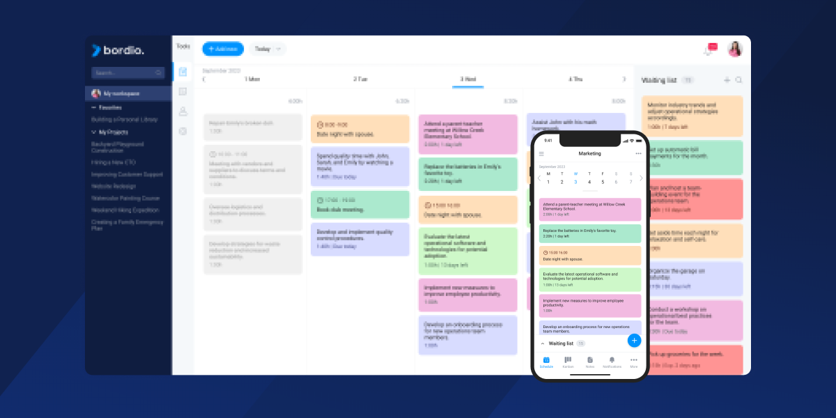 Online Schedule Maker Make Your Team's Schedule in Bordio