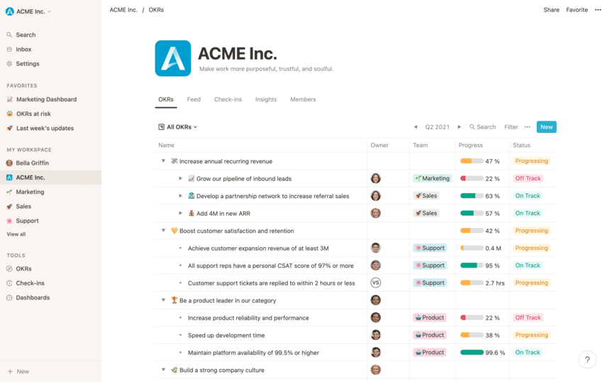 Mooncamp best okr app