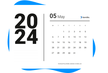 May 2024 printable calendars