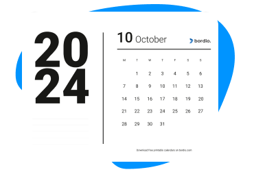 October 2024 printable calendars