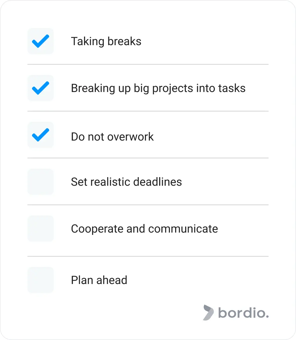 successful workload management checklist