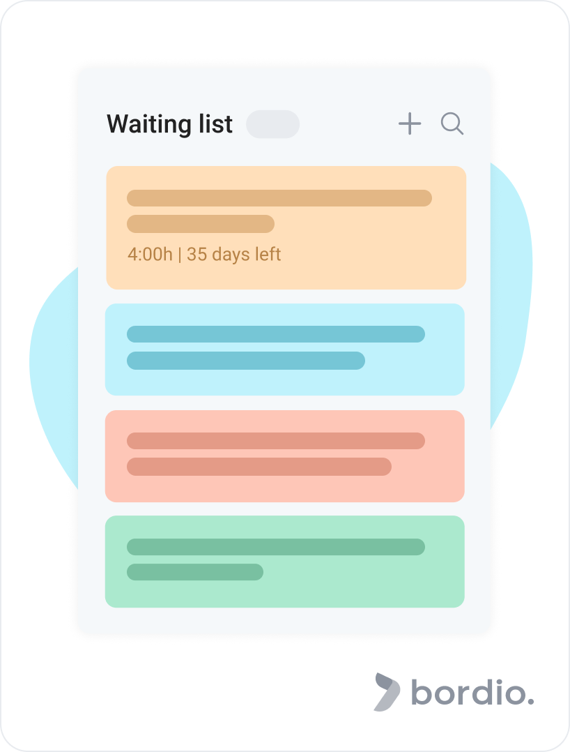 bordio-waiting-list-section-with-tasks-and-time-blocks