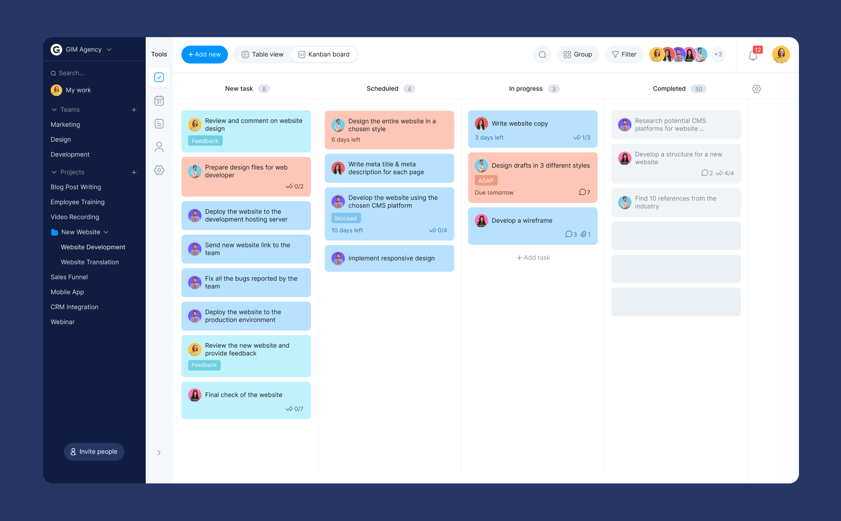 kanban-calendar-table view-bordio