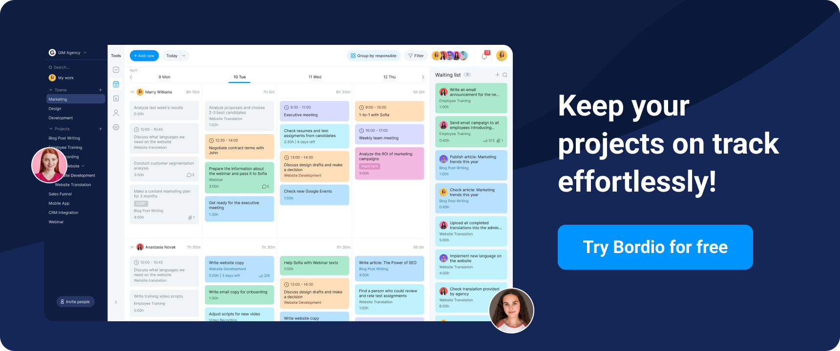 Keep your projects on track effortlessly!
