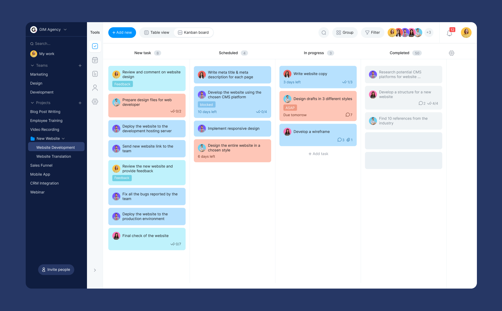 kanban-calendar-table view-bordio